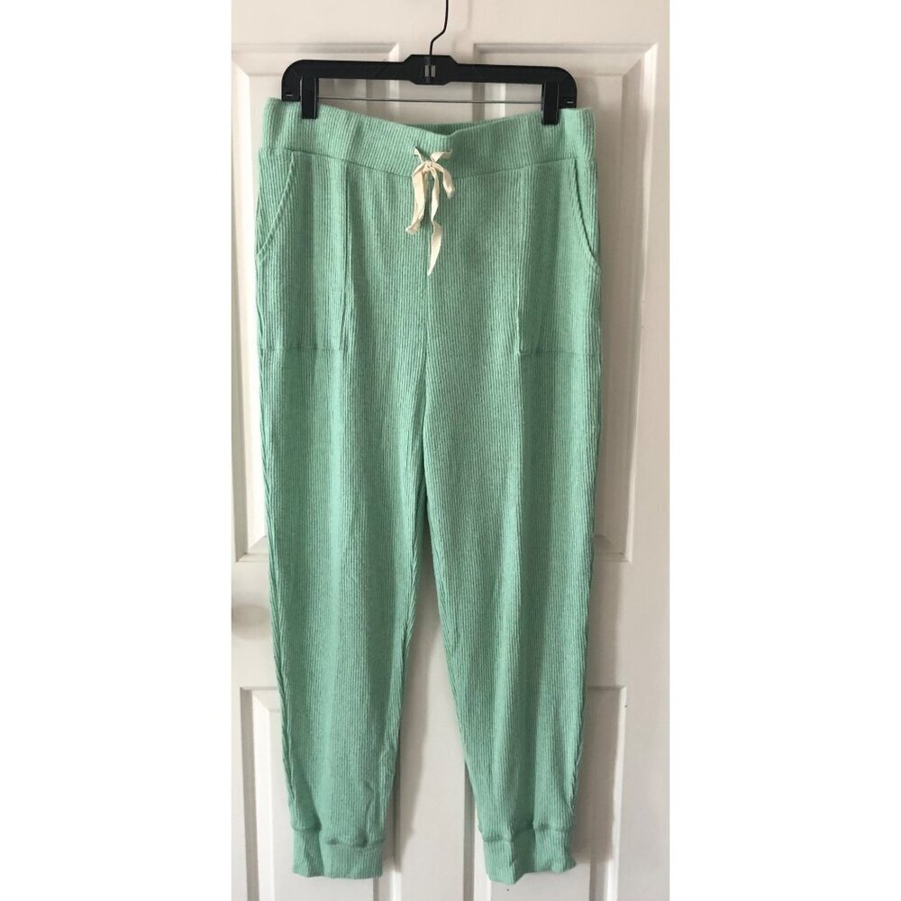 NWT ANTHROPOLOGIE SATURDAY SUNDAY JOGGER LOUNGE SUPER-SOFT TURQUOISE SIZE XL